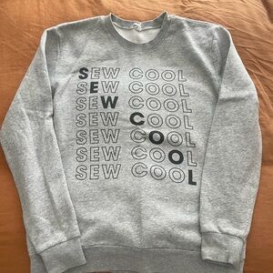 Gray 'Sew Cool' Sweatshirt